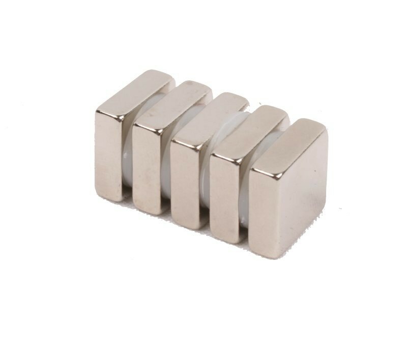 5 stuks 15 mm x 15 mm x 5 mm Neodym Magneten