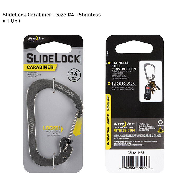 SlideLock Carabiner maat 6
