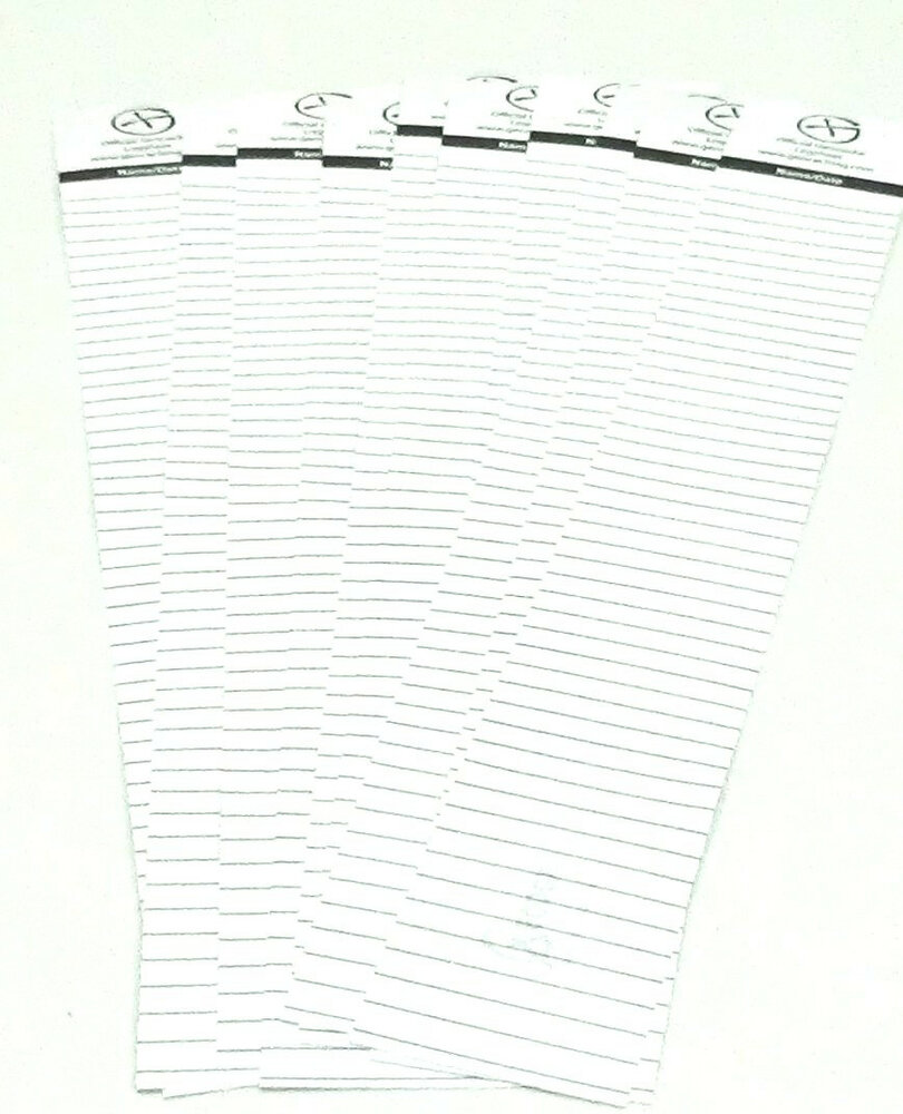 10 x Logsheet watervast 4 x 28cm, 1 vel