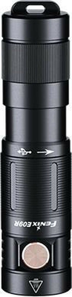 Fenix E09R compacte zaklamp - 600 Lumen - 124 m - oplaadbare lamp