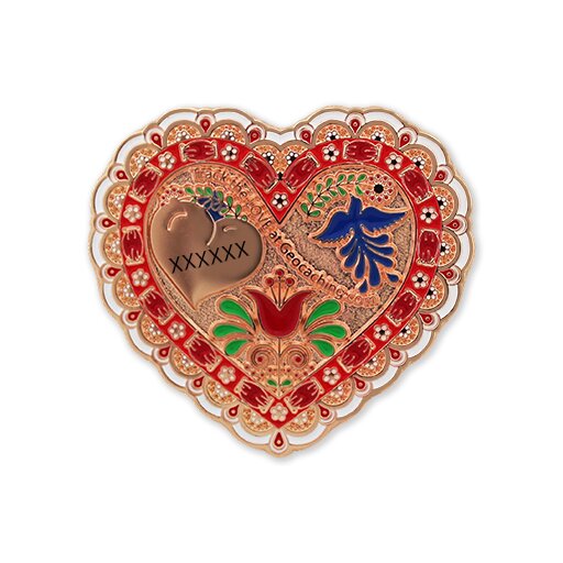 2024 Valentine&#039;s Day Geocoin - Rose