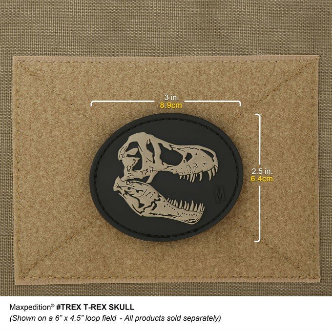 Maxpedition - Badge T-Rex Skull - Glow