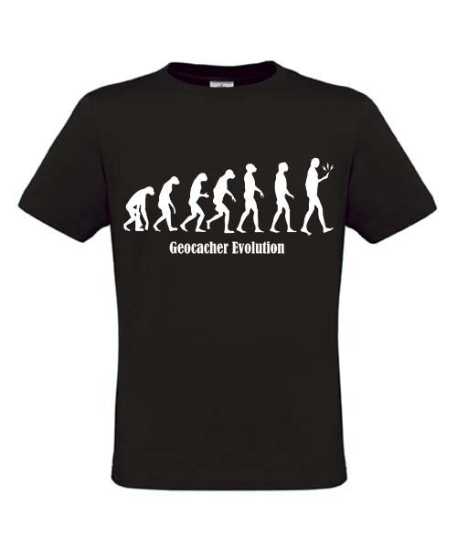 Evolution, T-Shirt (zwart)
