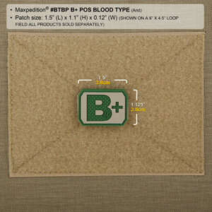Maxpedition - Bloedgroep - B+ (swat)