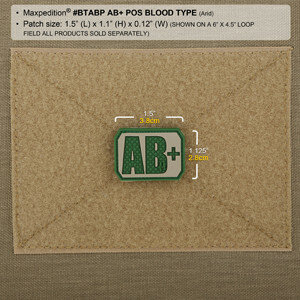 Maxpedition - Bloedgroep - AB+ (Arid)