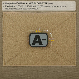 Maxpedition - Bloedgroep - A- (swat)