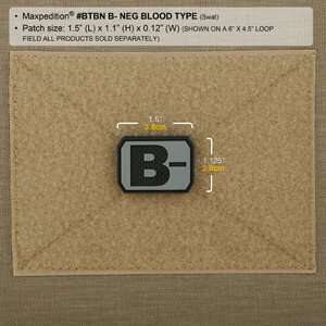 Maxpedition - Bloedgroep - B- (arid)