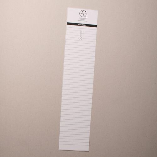Logsheet watervast 6 x 28cm, 1 vel