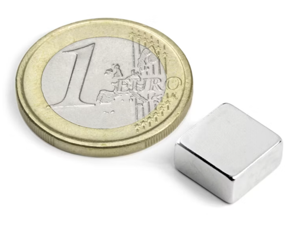 5 stuks 10 mm x 10 mm x 5 mm Neodym Magneten