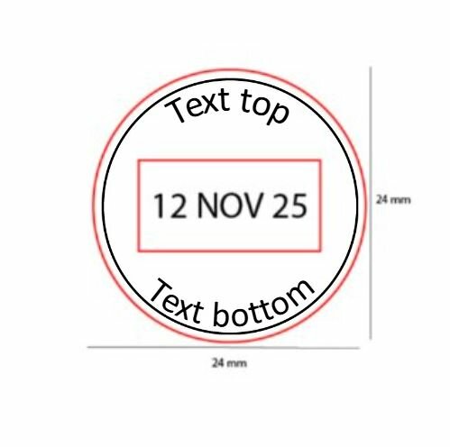 Kleistempel Eigen Ontwerp, Beginner Of Keramist Bestelt ... - Kantoorstempels, je eigen logo op een stempel - Colopshop.be thumbnail