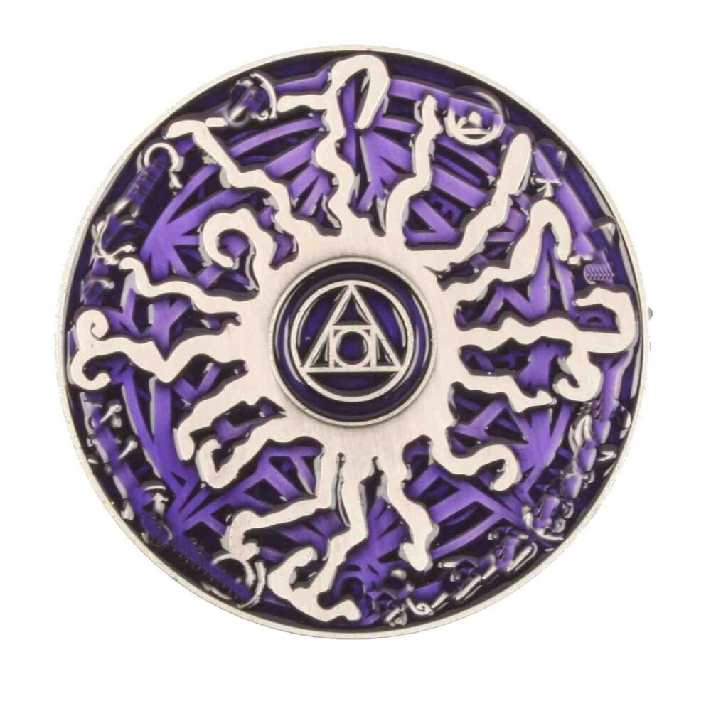 The Magician Geocoin - AS Paars - RE