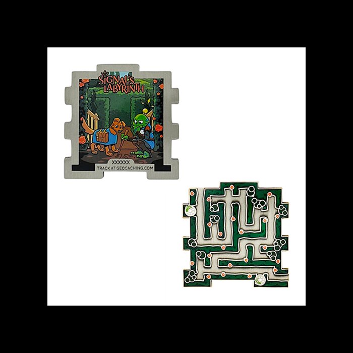 Signal&#039;s Labyrinth Geocoin - The Hedge