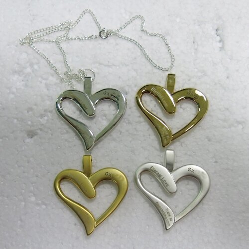 Eternal Love Geocoin - A Gift of Love edition - Satin goud/zwart