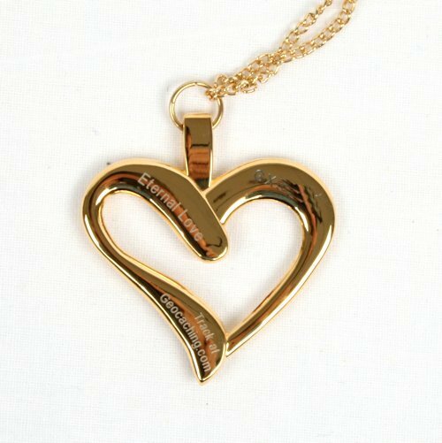 Eternal Love Geocoin 2015 - Black Nickel - Rood