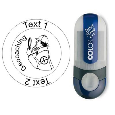 Sherlock - Stempel met tekst, rond &Oslash; 25mm (Nr. 18)