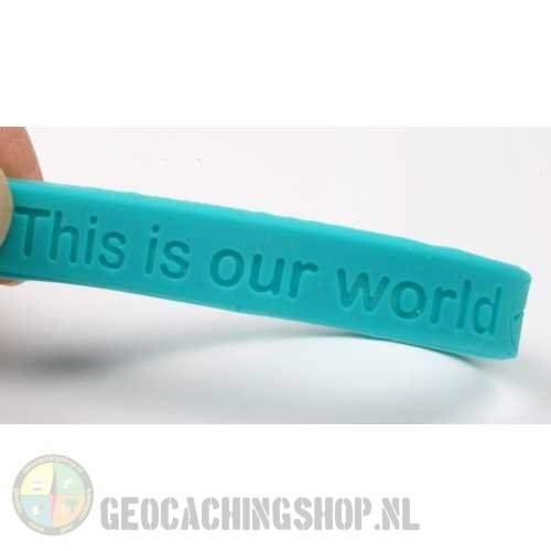 Armband - Geocaching, this is our world - geel
