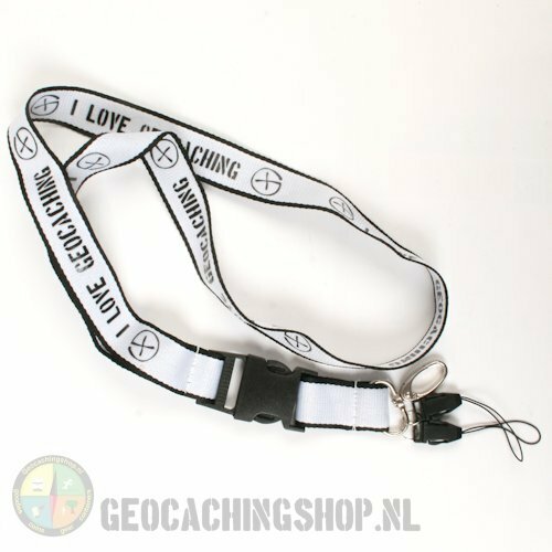 Keycord I Love Geocaching - Wit