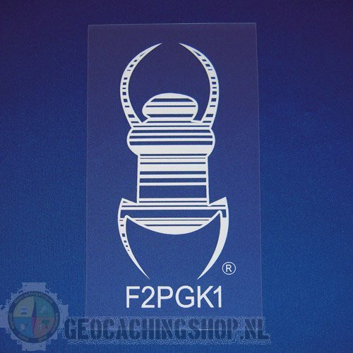 Travel bug - Static Cling - 12,5 cm - Wit