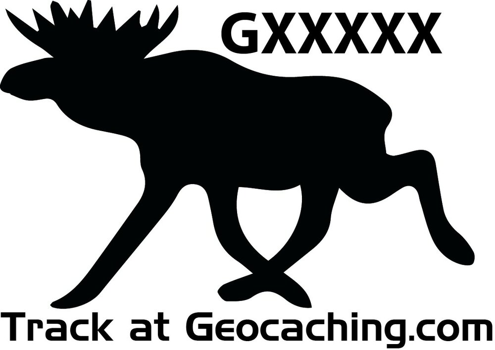Eland - sticker trackable (uitgesneden) - 24 cm
