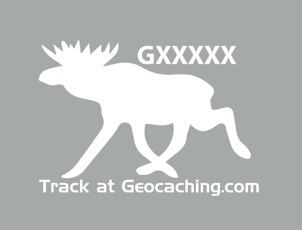 Eland - sticker trackable (uitgesneden) - 24 cm