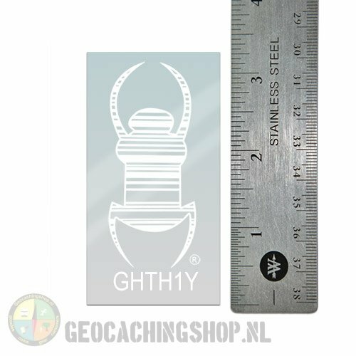 Travel bug - Sticker -   8,5 cm - wit, decall