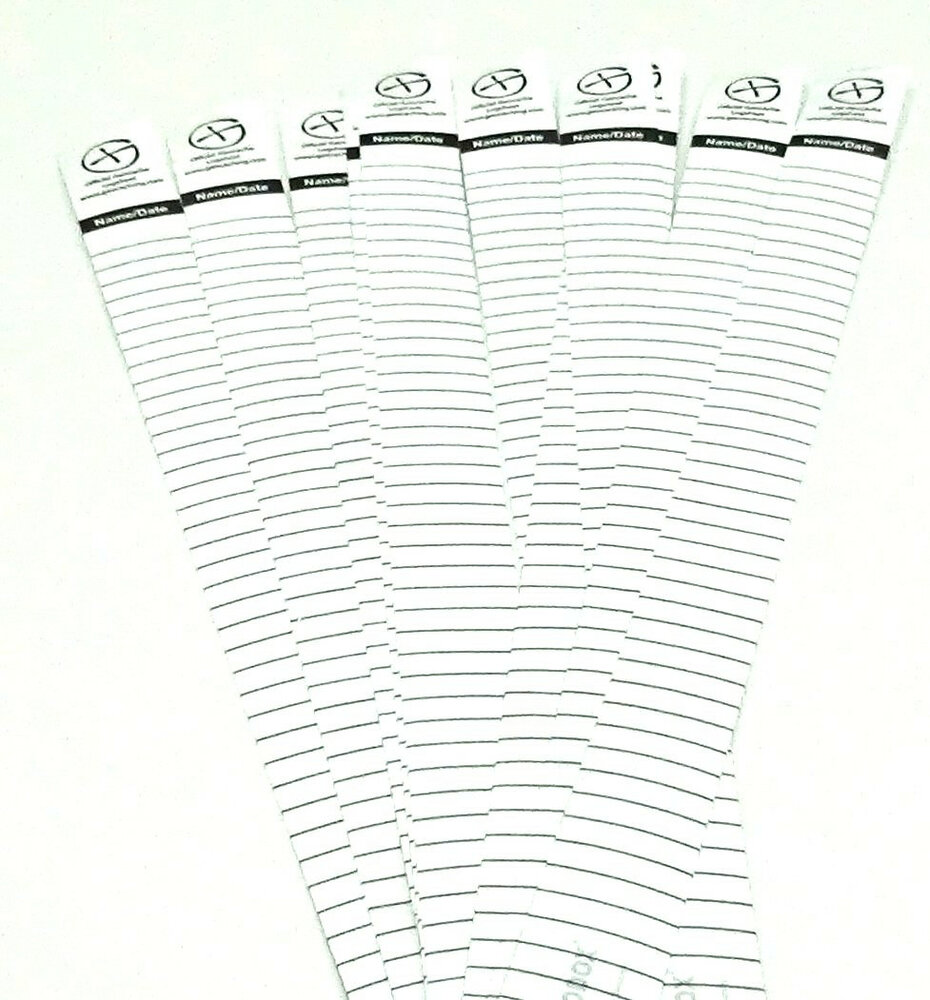 10 x Logsheet watervast 3 x 28cm, 1 vel
