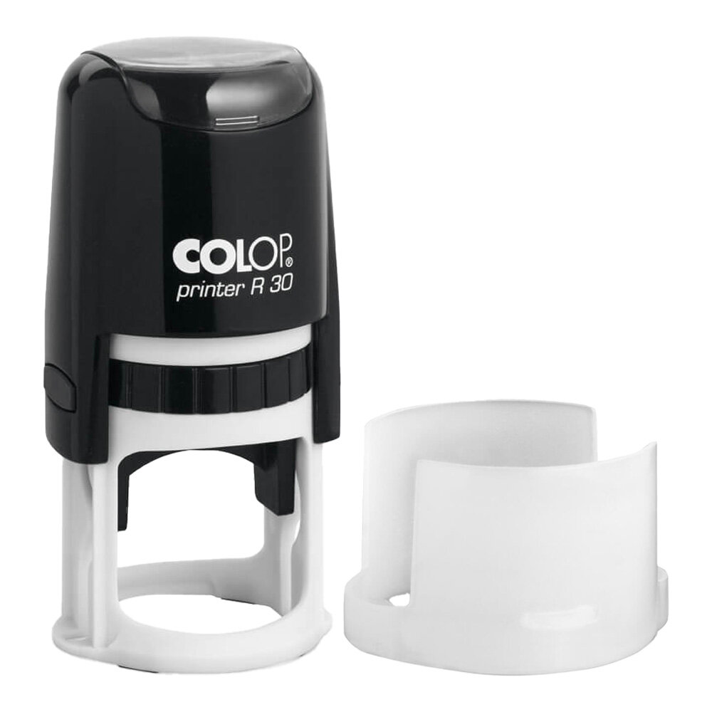 Log stempel - Printer - 30 mm rond - Eigen tekst/logo