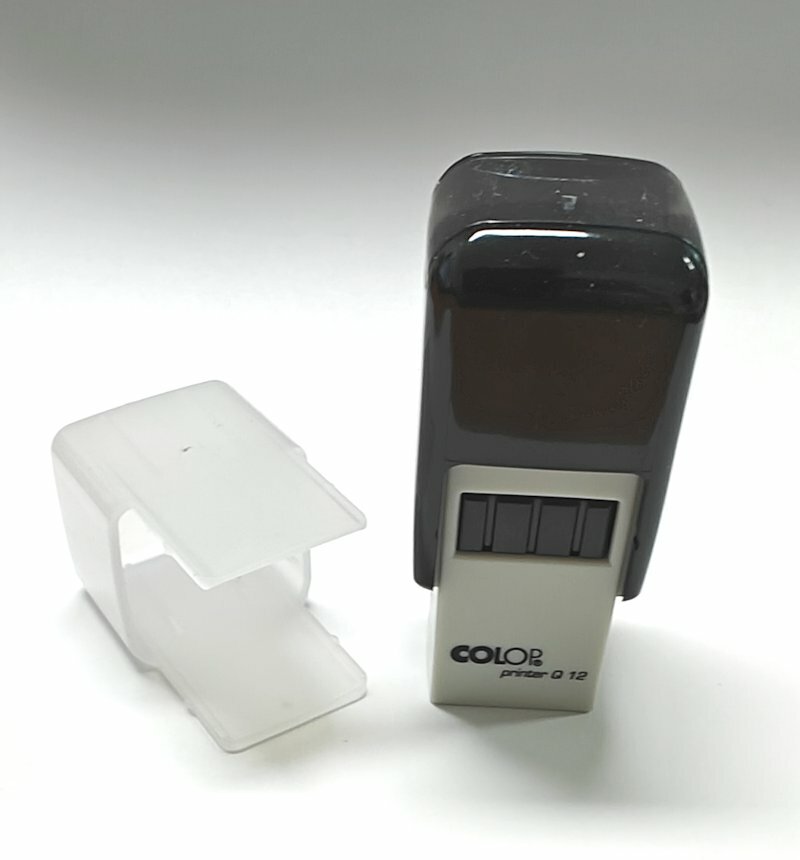 Log stempel - Printer - 12x12 mm - Eigen tekst/logo