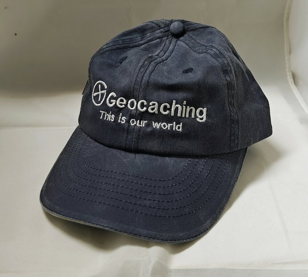 Hat, Geocaching this is our world, denim