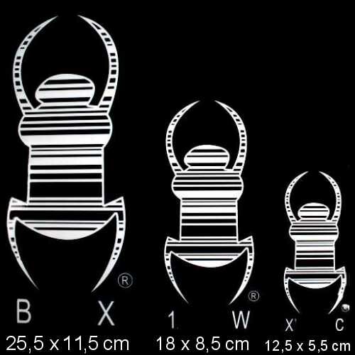 Travel bug - Static Cling - 25,5 cm- Wit