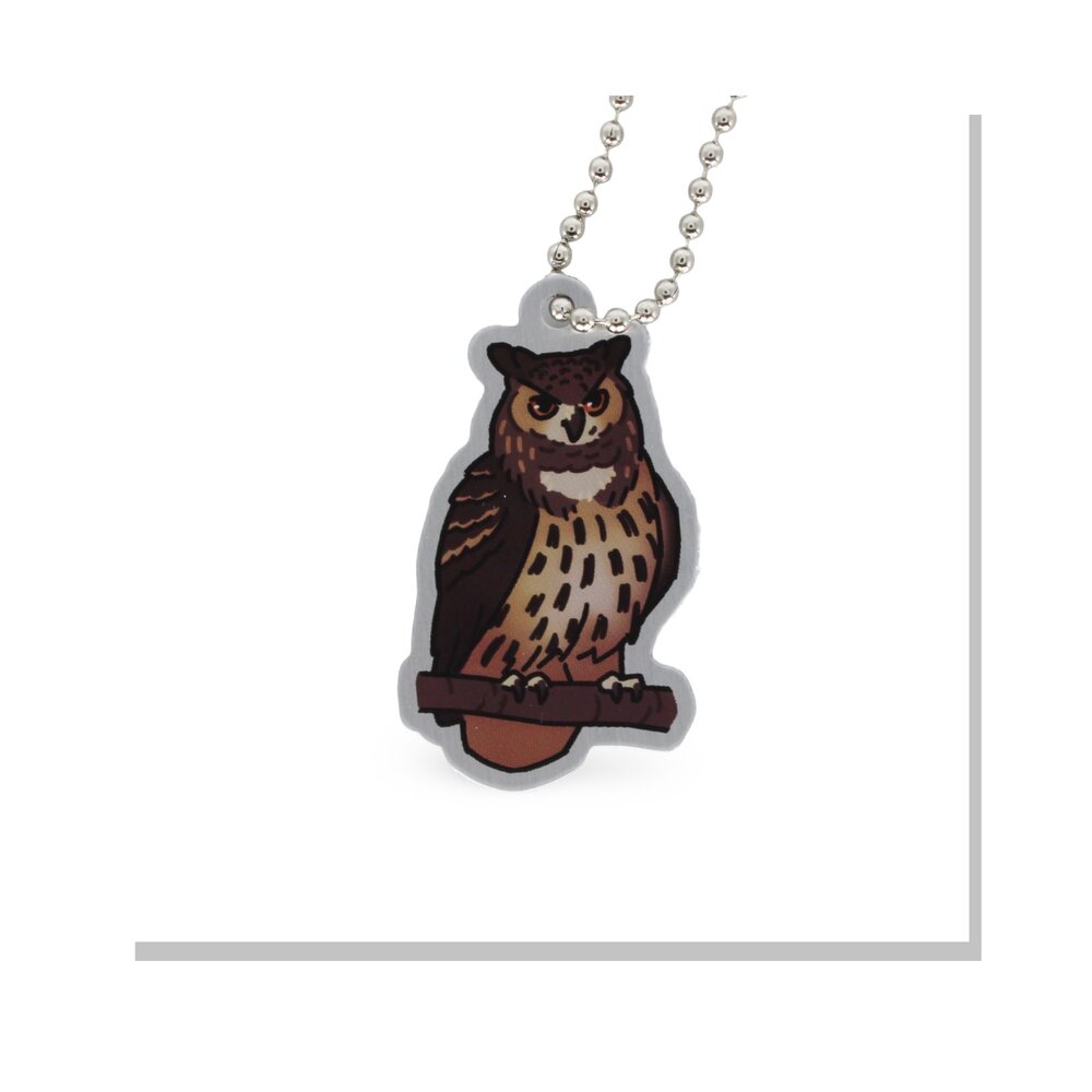 Woodland Creatures Travel Tag - Owl studio-variant
