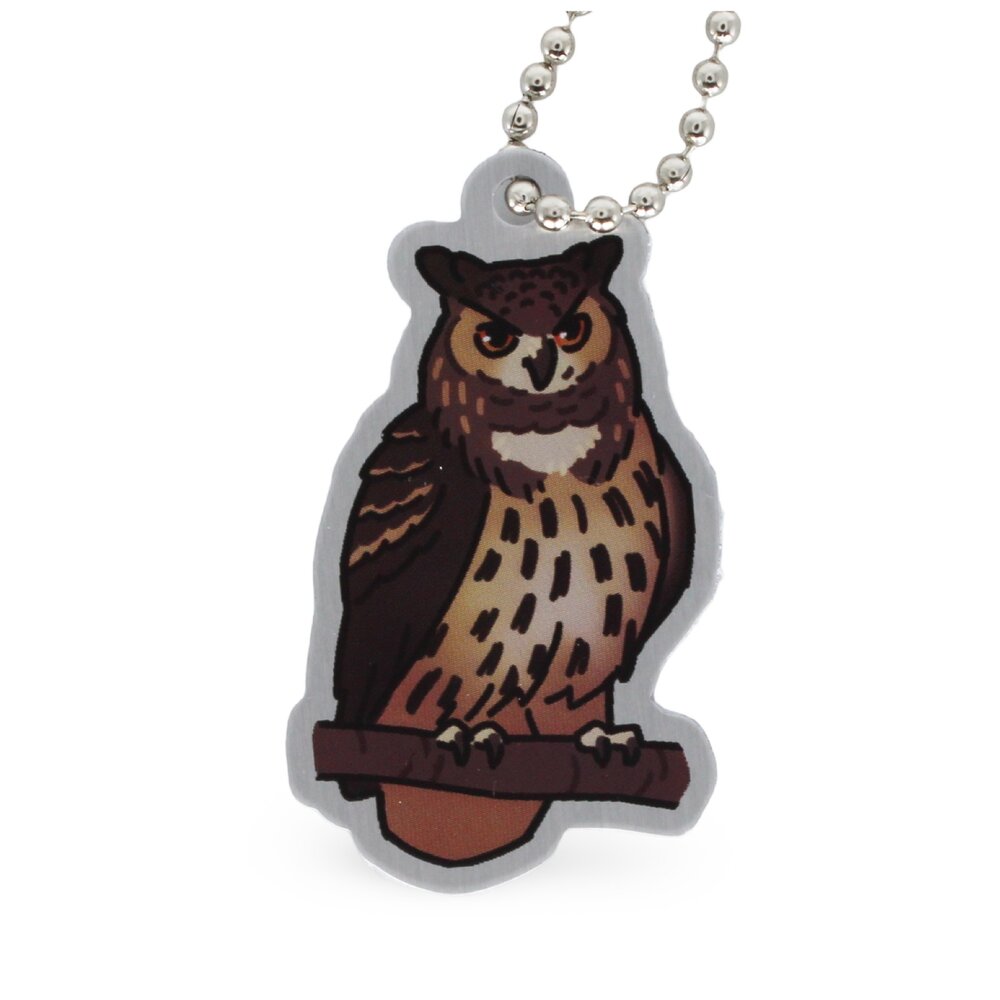 Woodland Creatures Travel Tag - Owl detail-variant
