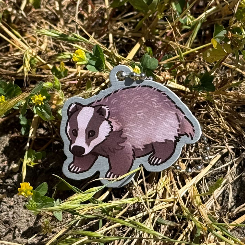 Woodland Creatures Travel Tag - Badger afbeelding 1