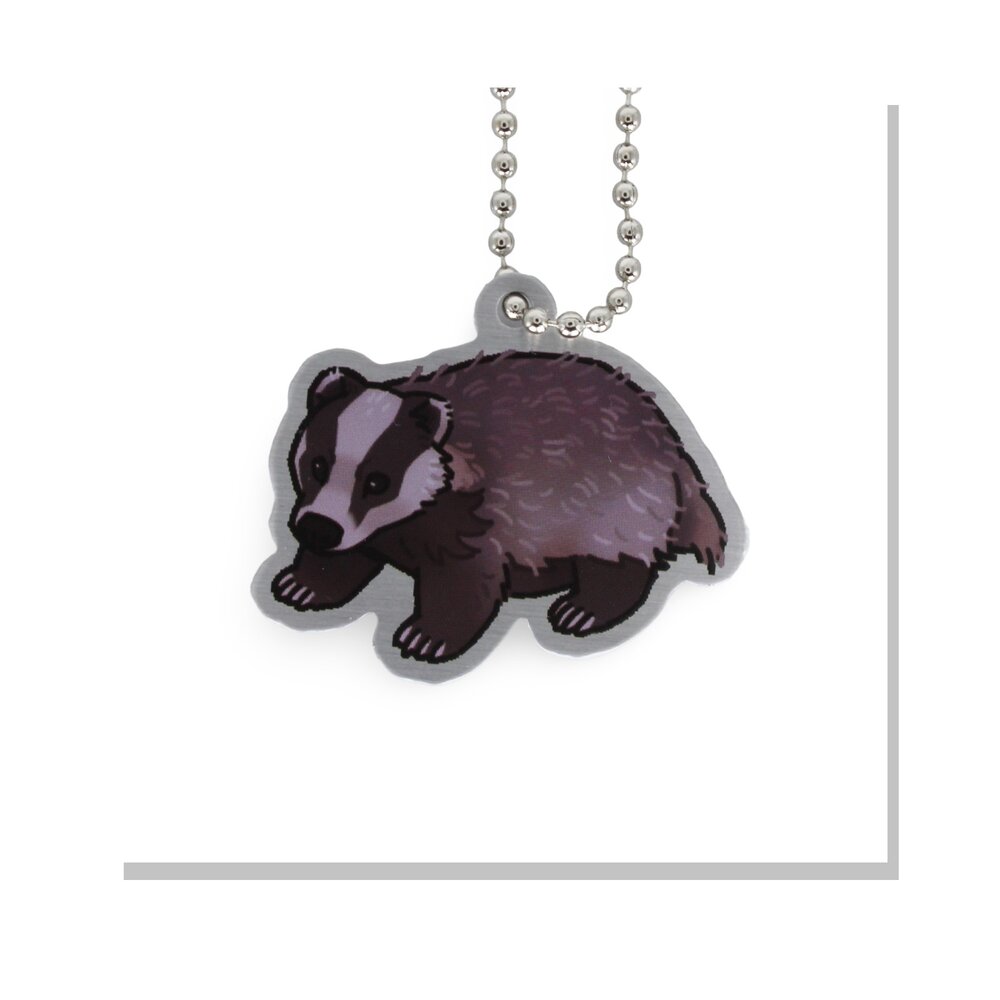 Woodland Creatures Travel Tag - Badger studio-variant