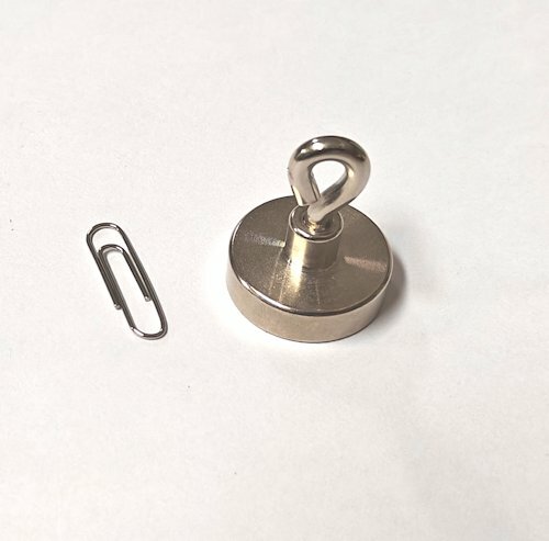 1st 25 mm Neodym Magneet met oog