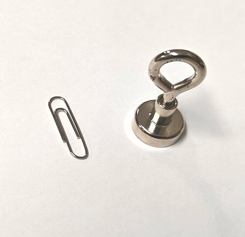 1st 16 mm Neodym Magneet met oog