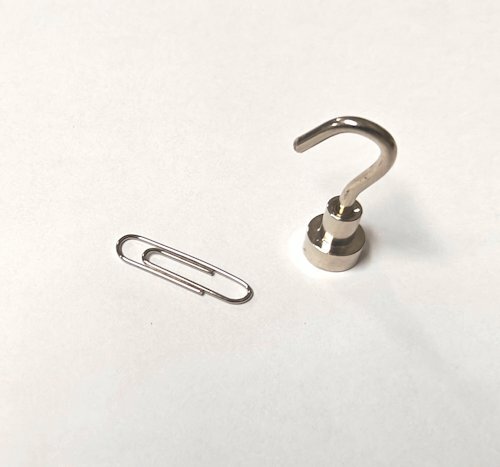 1st 10 mm Neodym Magneet met haak