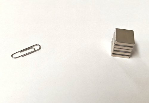 5 stuks 15 mm x 15 mm x 3 mm Neodym Magneten