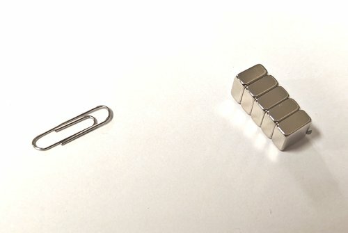5 stuks 10 mm x 10 mm x 5 mm Neodym Magneten