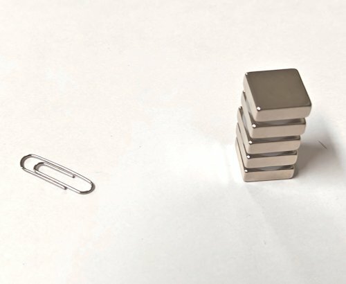 5 stuks 15 mm x 15 mm x 5 mm Neodym Magneten