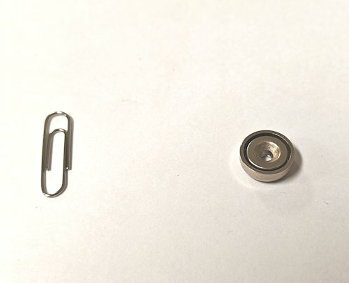 1st 13 mm Rond met verzonken gat Neodym Magneet