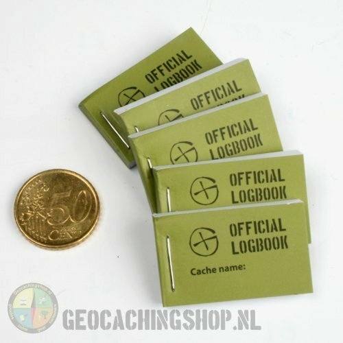 Logboek Groen Geocaching, 25x40mm, 200 logs