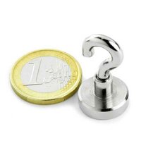 1st 16 mm Neodym Magneet met haak