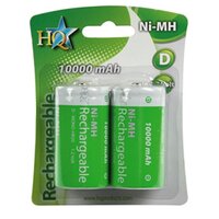 HQ Ni-MH 10.000 mAh R20 oplaadbare batterijen