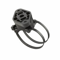 RAM EZ-ON/OFF&trade; fietsstuur steun met dubbele tie-raps, draaibaar