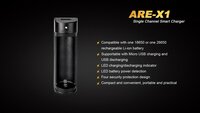 Fenix - lader voor 1 x 18650 of 1 x 26650