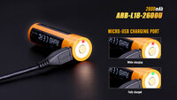 Fenix 18650 accu - 2600mAh USB