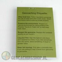 10 x Logboek Groen Geocaching, 115x80mm, 100 pag