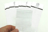 10 x Logsheet watervast 6 x 28cm, 1 vel