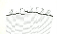 10 x Logsheet watervast 4 x 28cm, 1 vel